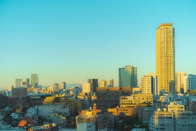 高層マンションの街並み